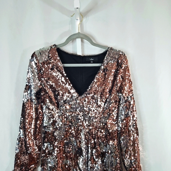 Lulus Sequins Mini Party Dress Size Large - Picture 3 of 7